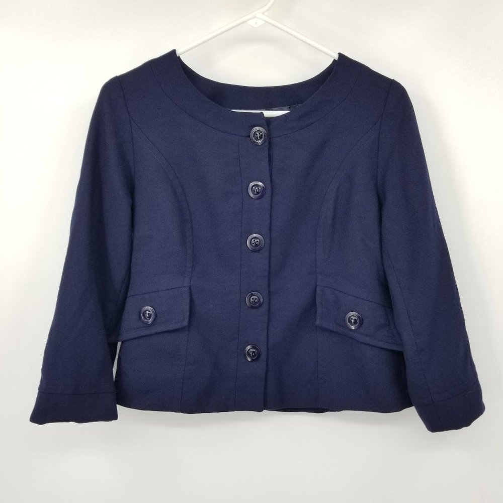 Pendleton 100% Virgin Wool Button‎ Front Blazer Jacket Size 8 Petite